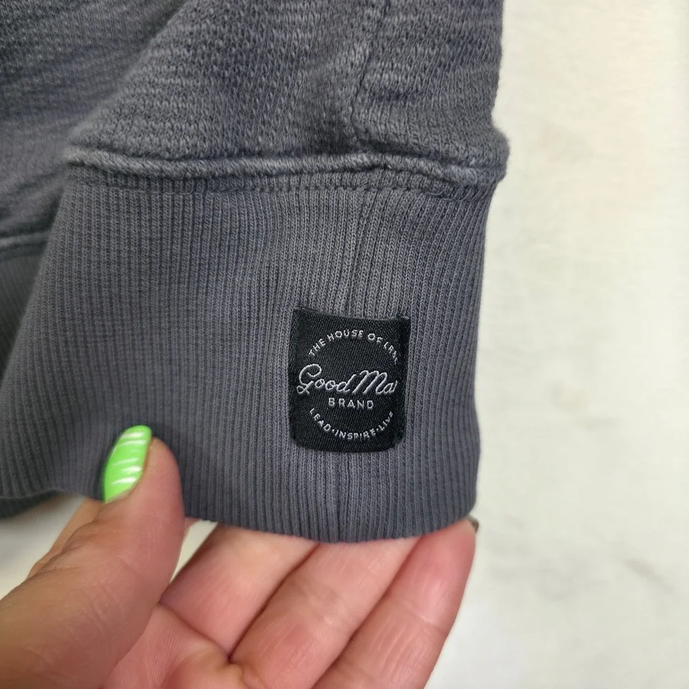 Good Man Brand Quarter Zip‎ Pullover Mens L Gray Minimalist Athleisure Preppy